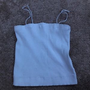 White American eagle crop top